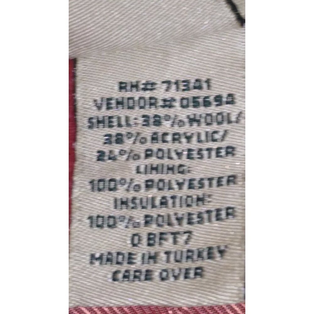 LL Bean Women's Lined Winter Warmer Jacket Salmon Pink Wool Blend Sz Medium M - Picture 6 of 8